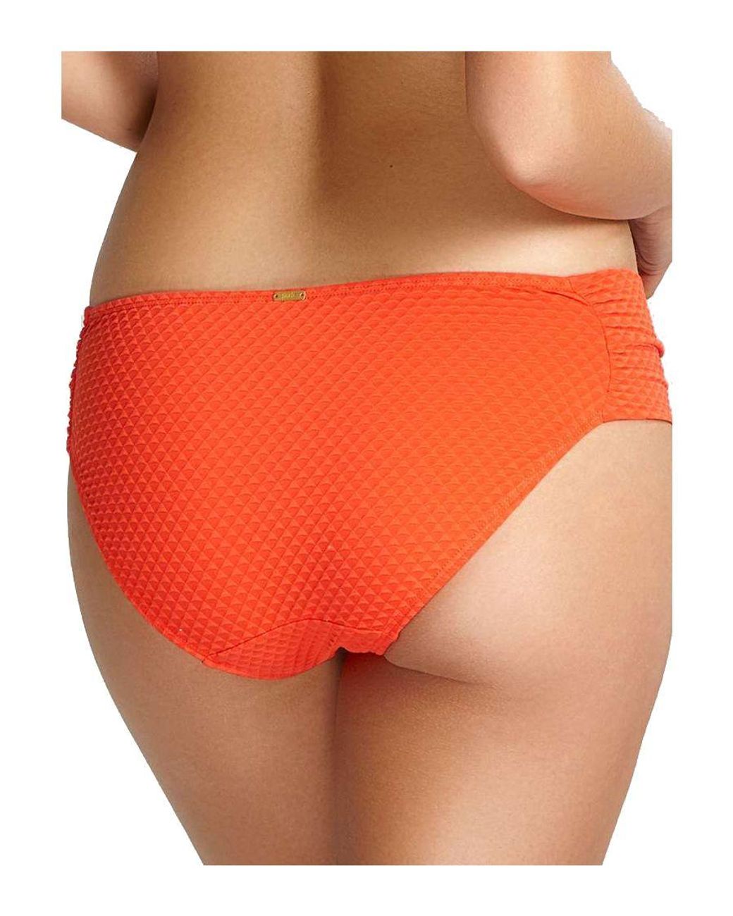 Panache Orange Echo Gather Bikini Brief