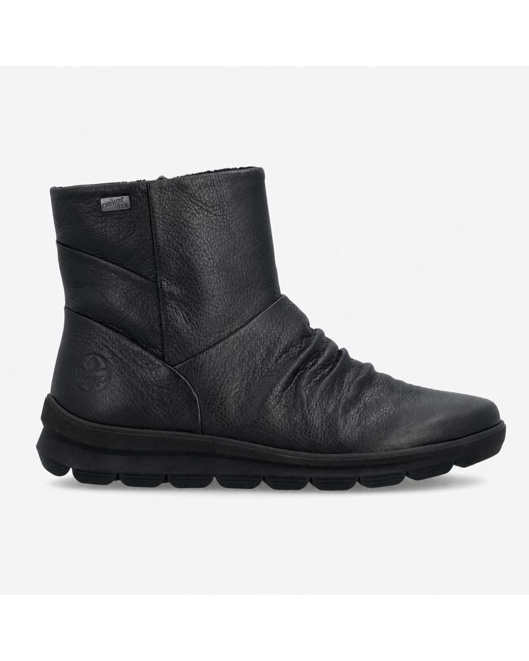 Rieker Black Z0066 Ankle Boots Leather