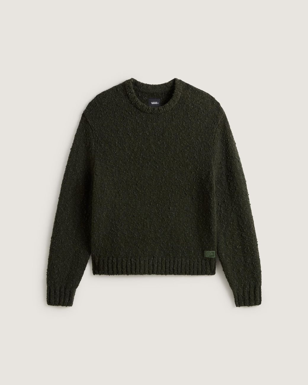 Vans Black Solid Crew Sweater for men