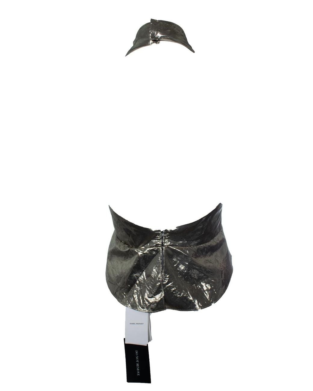 Isabel Marant Gray Metallic Halter Top