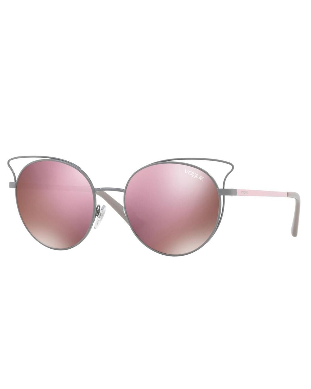 Vogue Metalen Zonnebril Met Ronde Vorm Vo4048 in het Pink