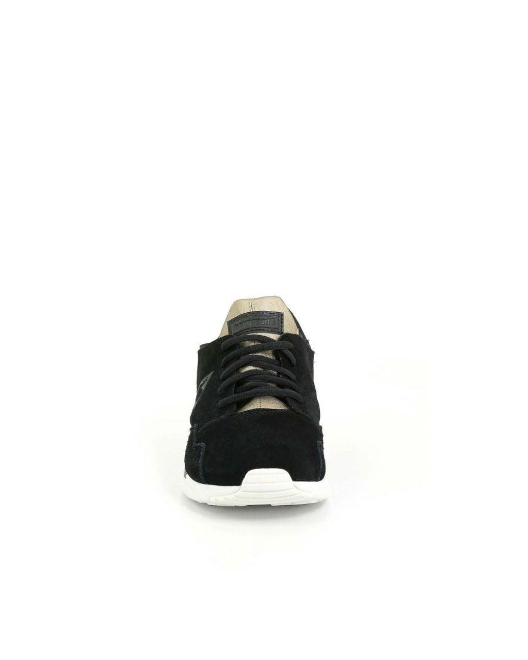 Le Coq Sportif Black Lcs R Pure Metallic Trainers Leather