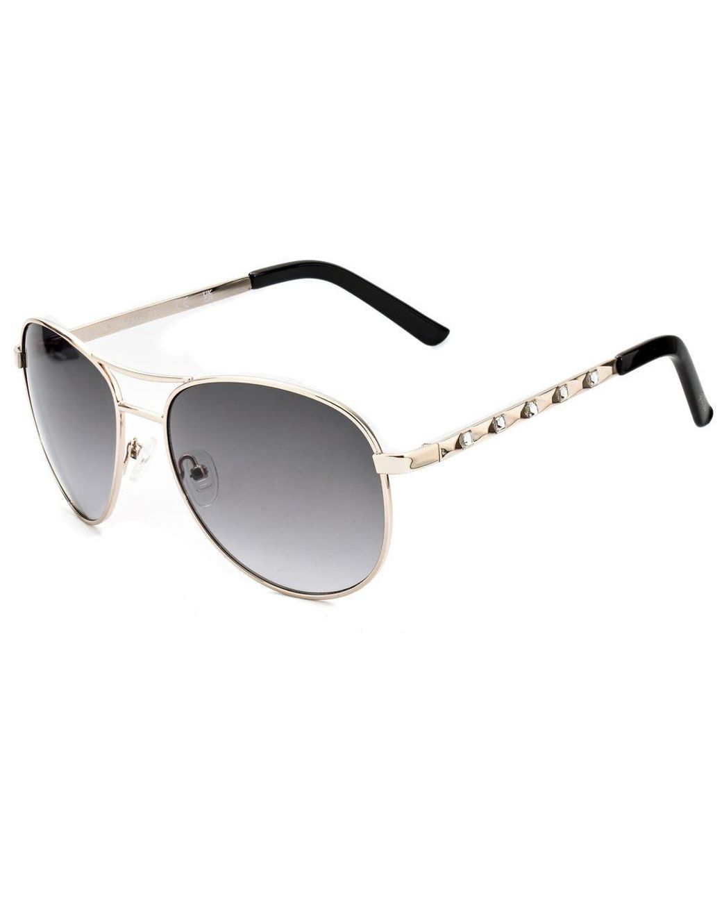 Guess Metallic Gold Metal Sunglasses