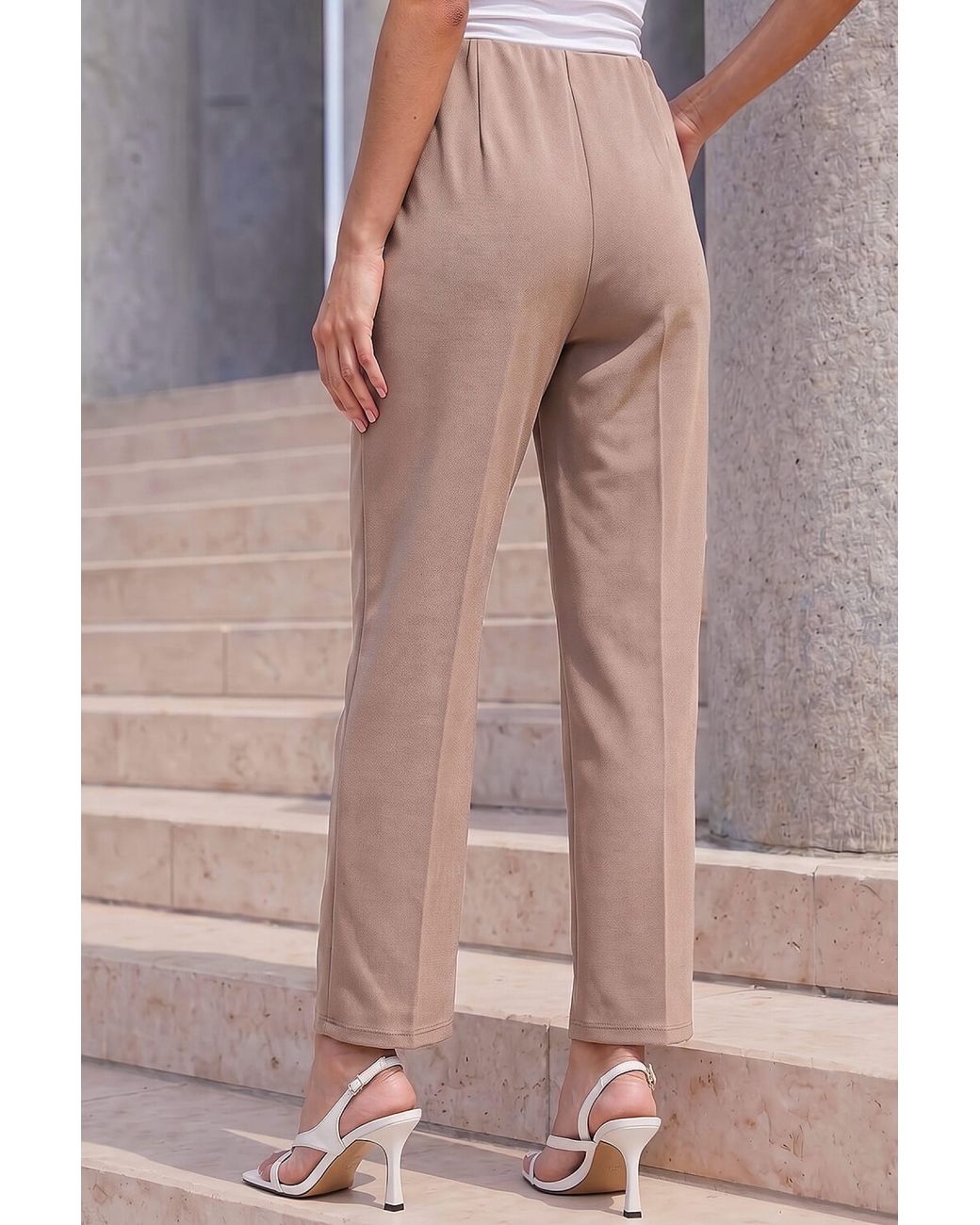 Roman Gray Petite Premium Stretch Twill Trouser