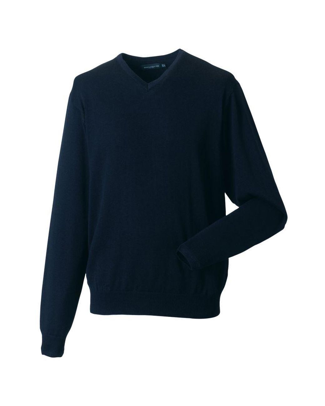 Russell Blue Collection V-Neck Knitted Pullover Sweatshirt (French) for men