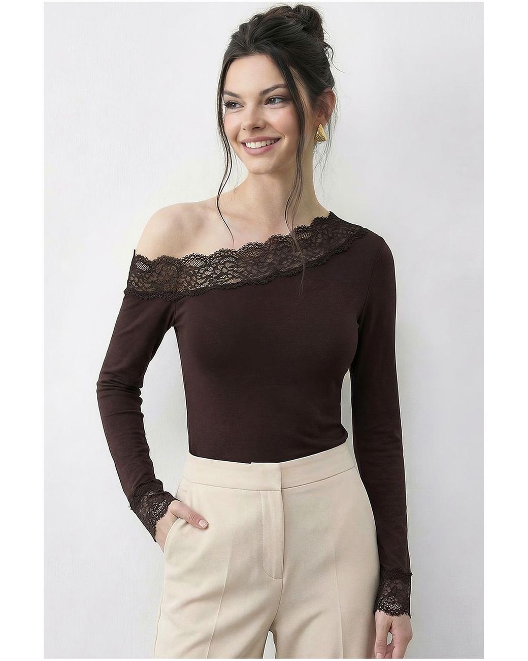 Bianco Lucci Black Blouse