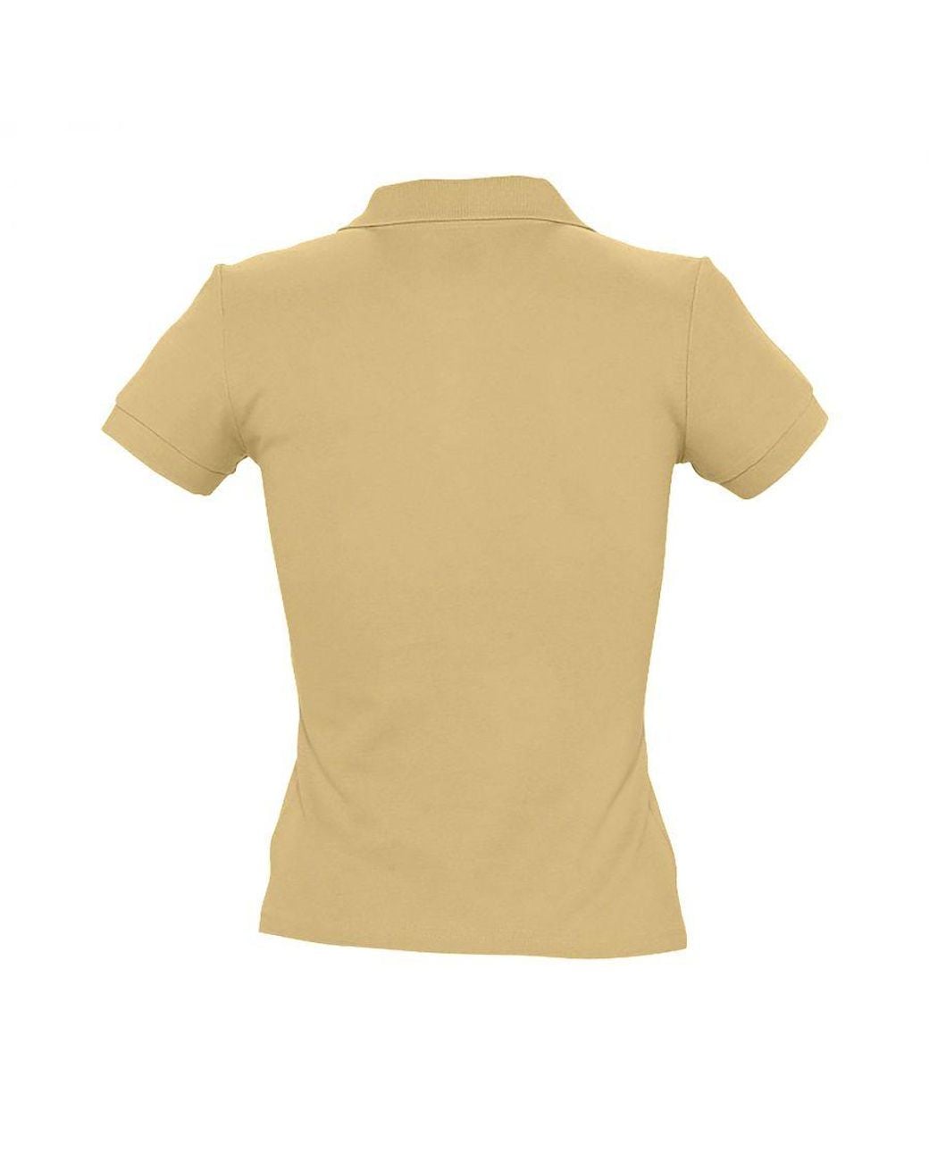 Sol's Yellow Ladies People Pique Short Sleeve Cotton Polo Shirt