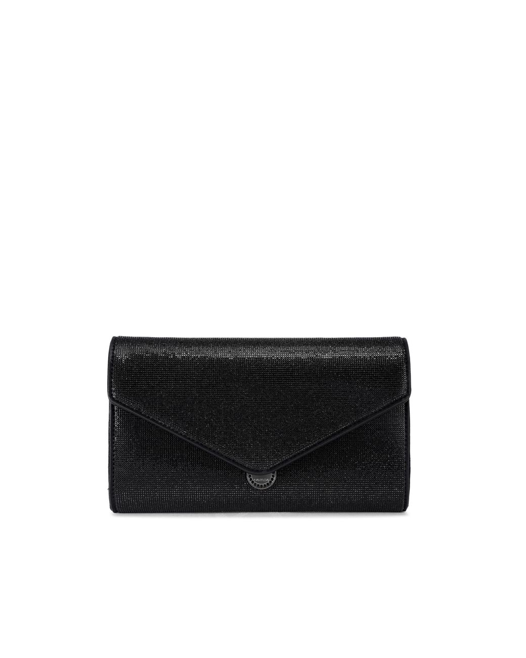 Carvela Kurt Geiger Black Spiral Envelope Clutch Bag