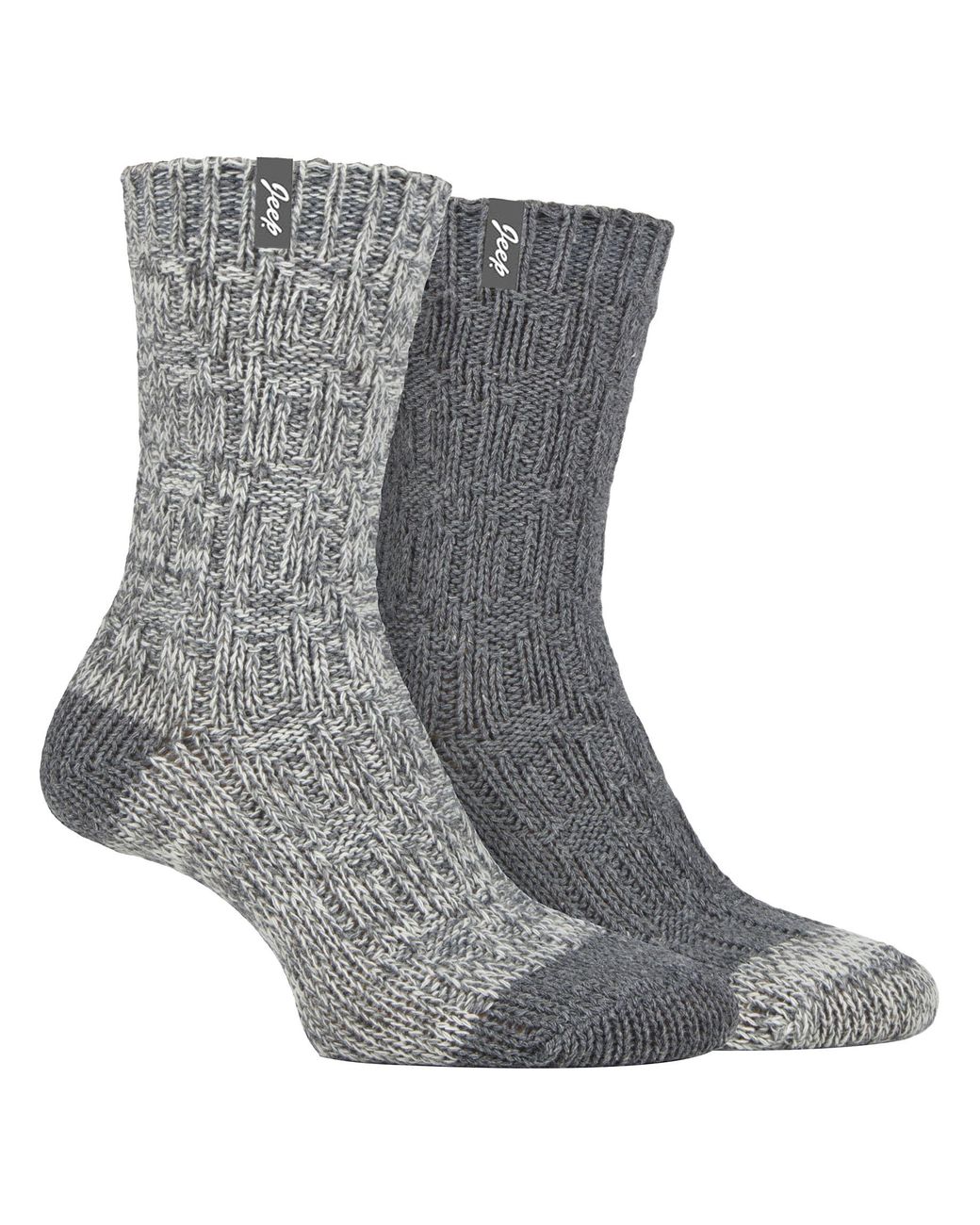 Jeep Gray Wool Boot Socks