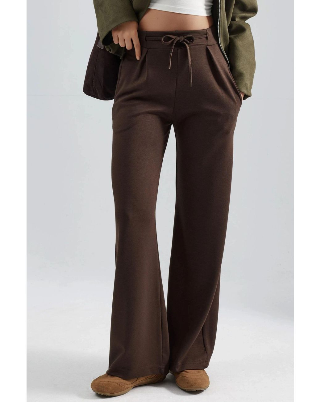 Hiccup Multicolor Modal Touch Pleated Palazzo Pants