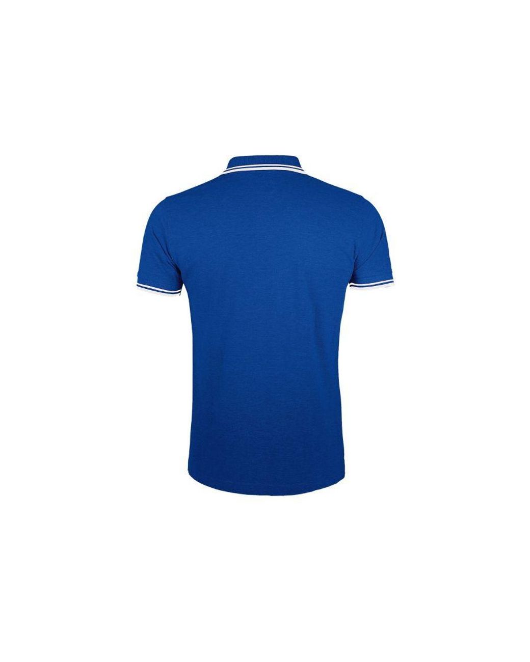 Sol's Blue Pasadena Tipped Short Sleeve Pique Polo Shirt (Royal/ for men