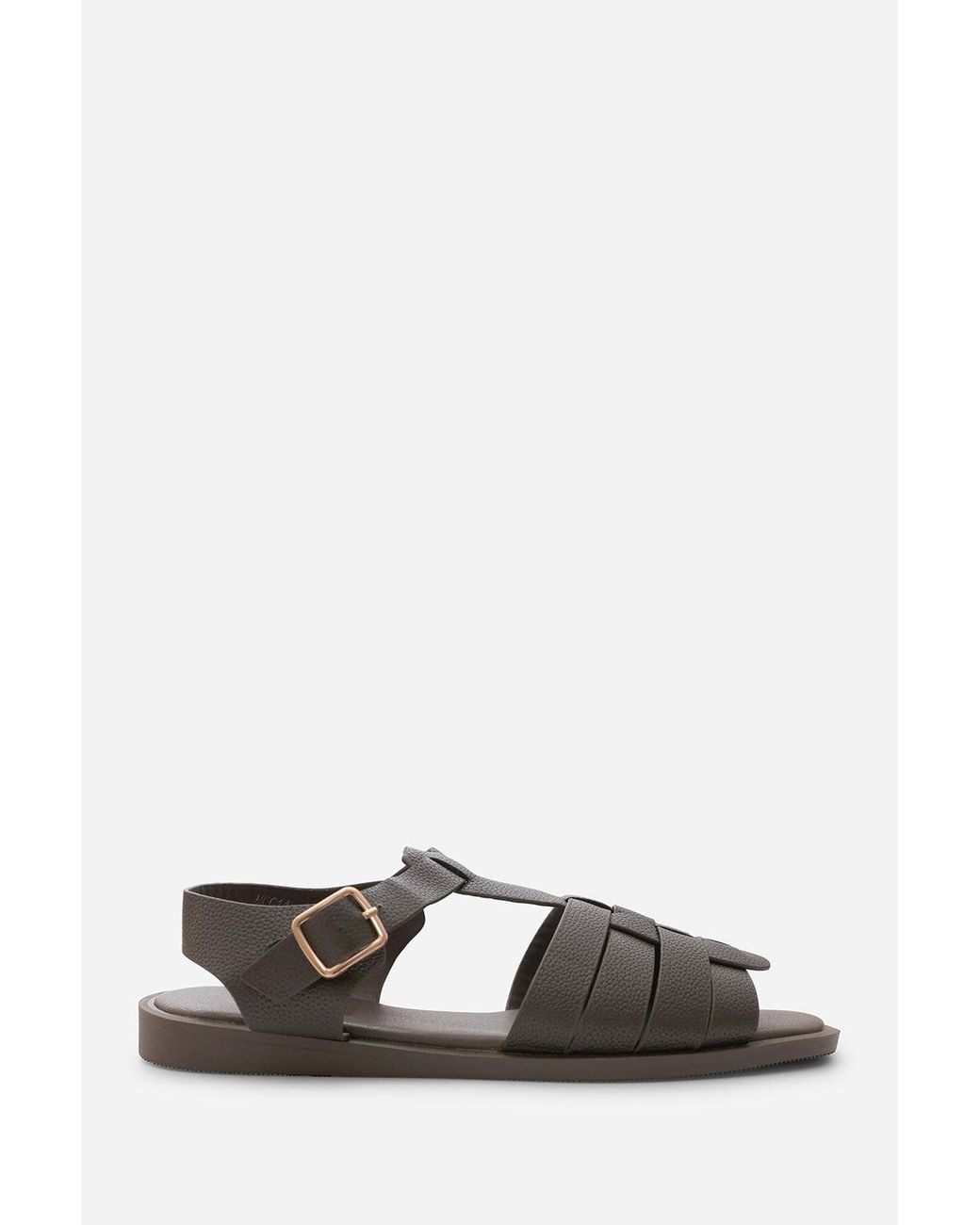 Where's That From Brown Ferlis Open Toe Fisherman Sandal