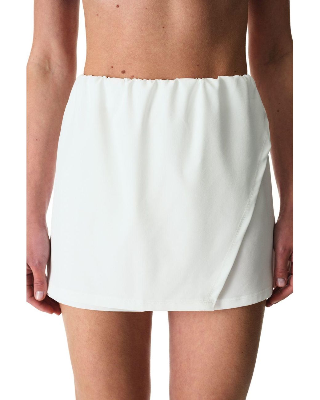 Penti White Mid-Waist Swim Shorts
