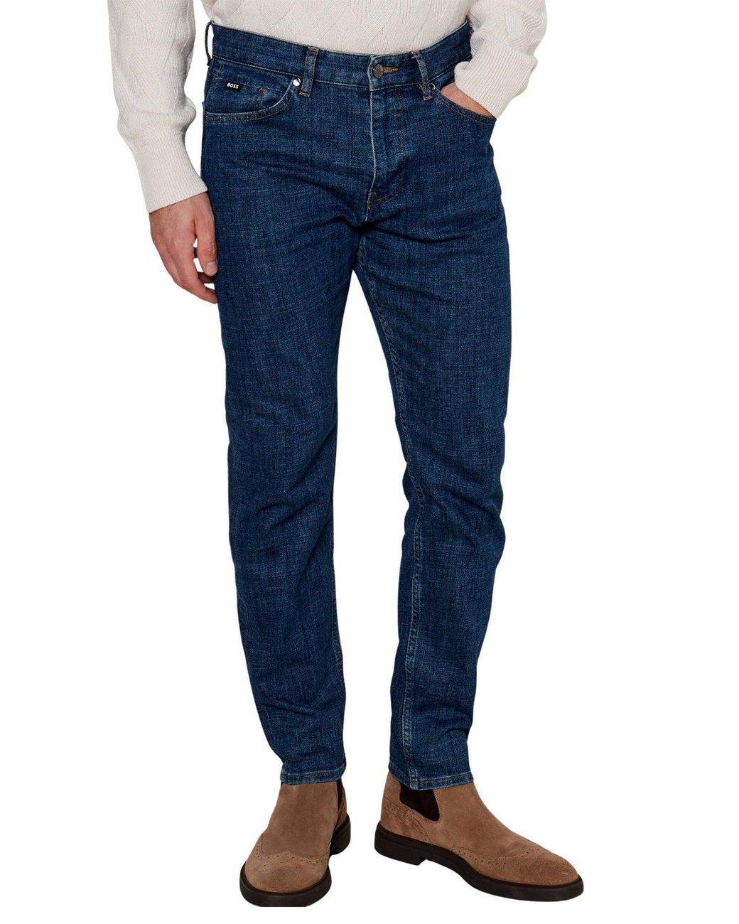 Boss Blue Bright H-Taber Slim Jean for men