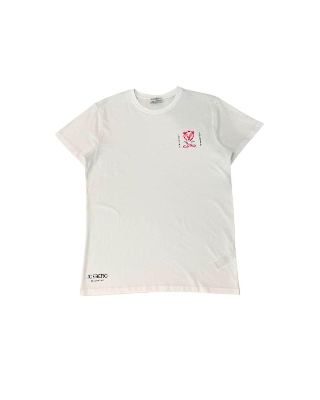 Iceberg White Cotton T-Shirt for men
