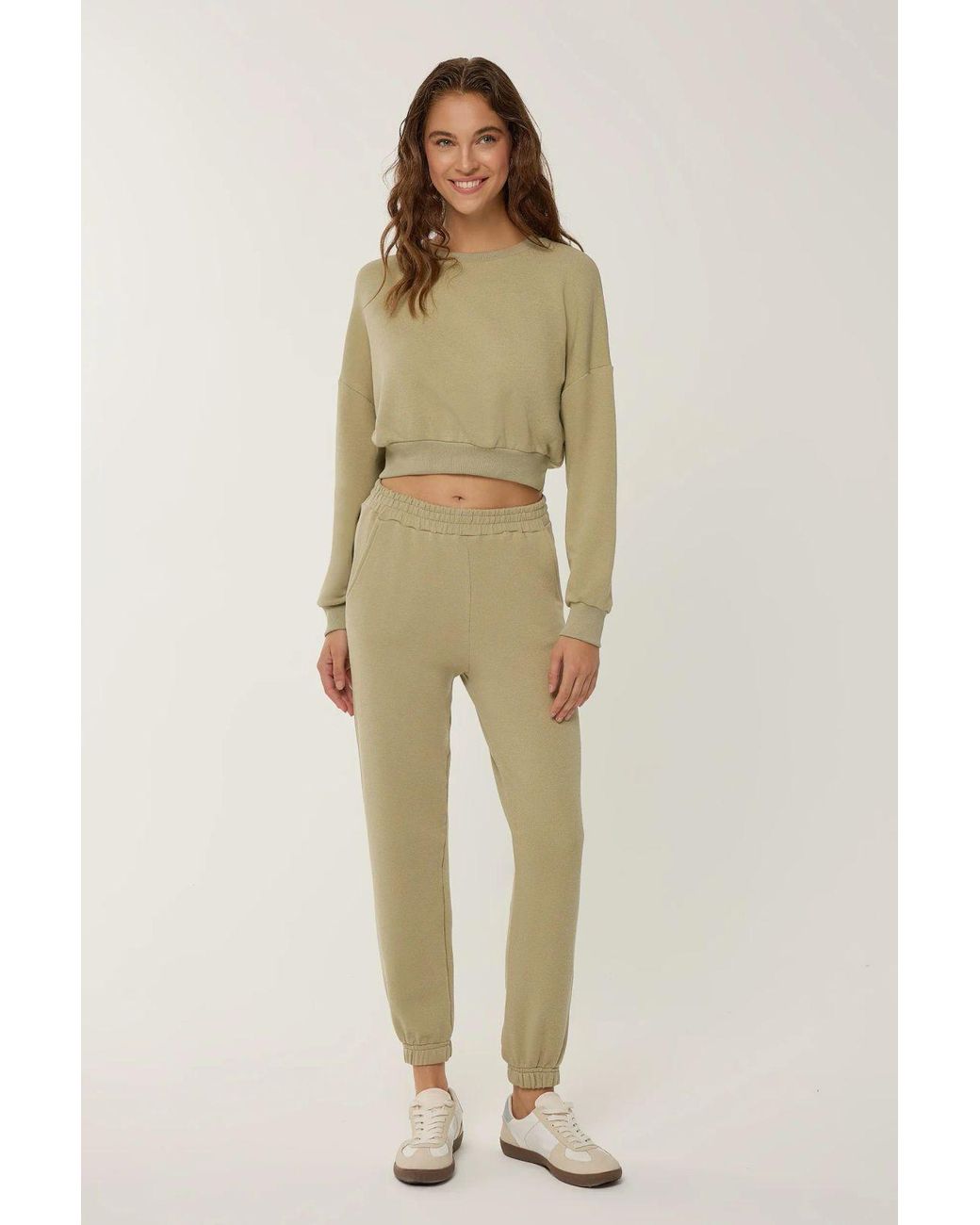 Hiccup Green Cropped Sweatshirt