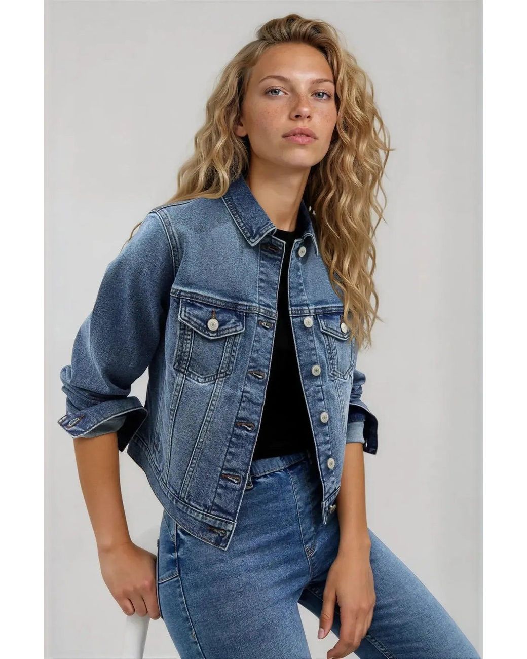 New Look Blue Relaxed Denim Jacket