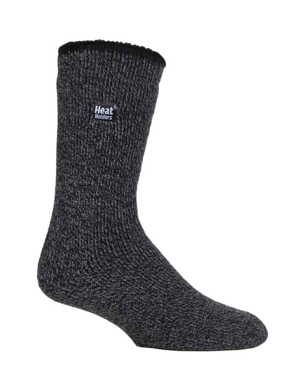 Heat Holders Black Winter Merino Wool Thermal Socks With Reinforced Heel And Toe for men