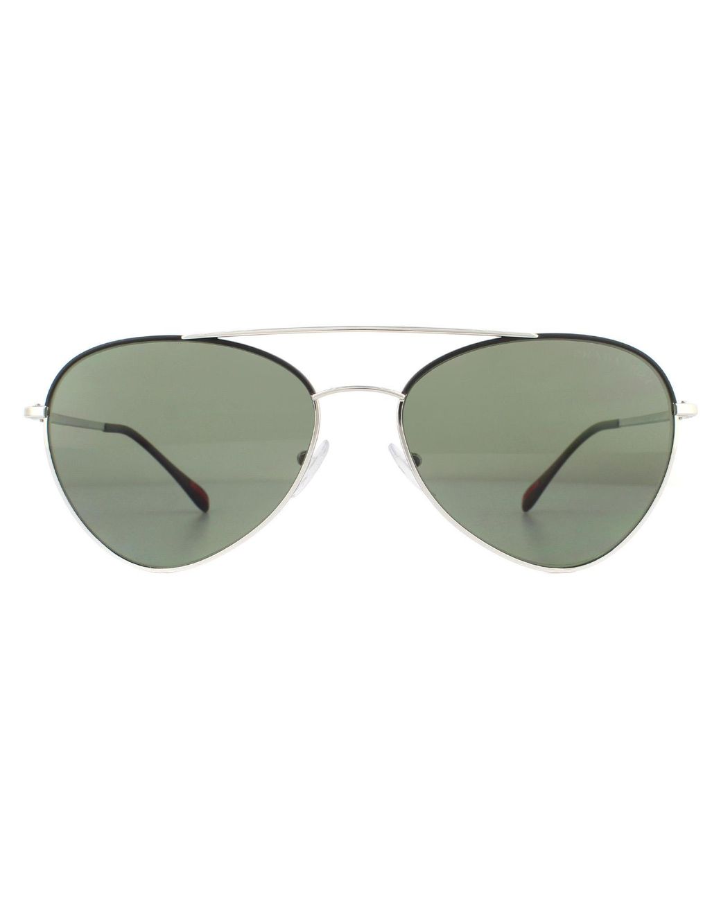 Prada Sport Green Sunglasses 50Ss Gaq5X1 Polarized Metal