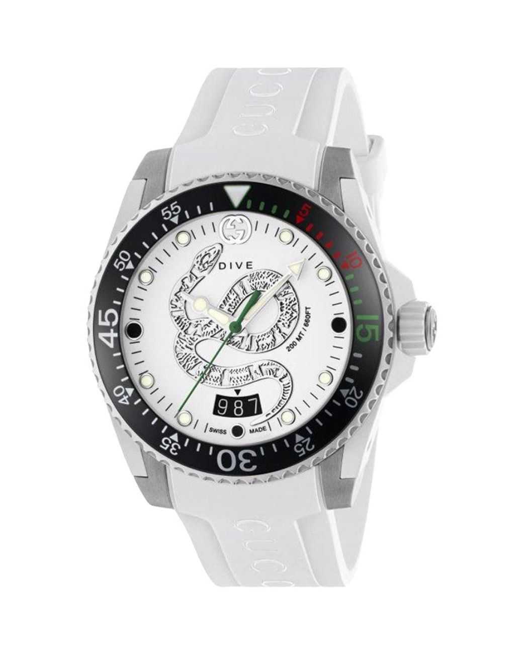 Gucci Metallic Ya136329 Dive Dial Watch for men