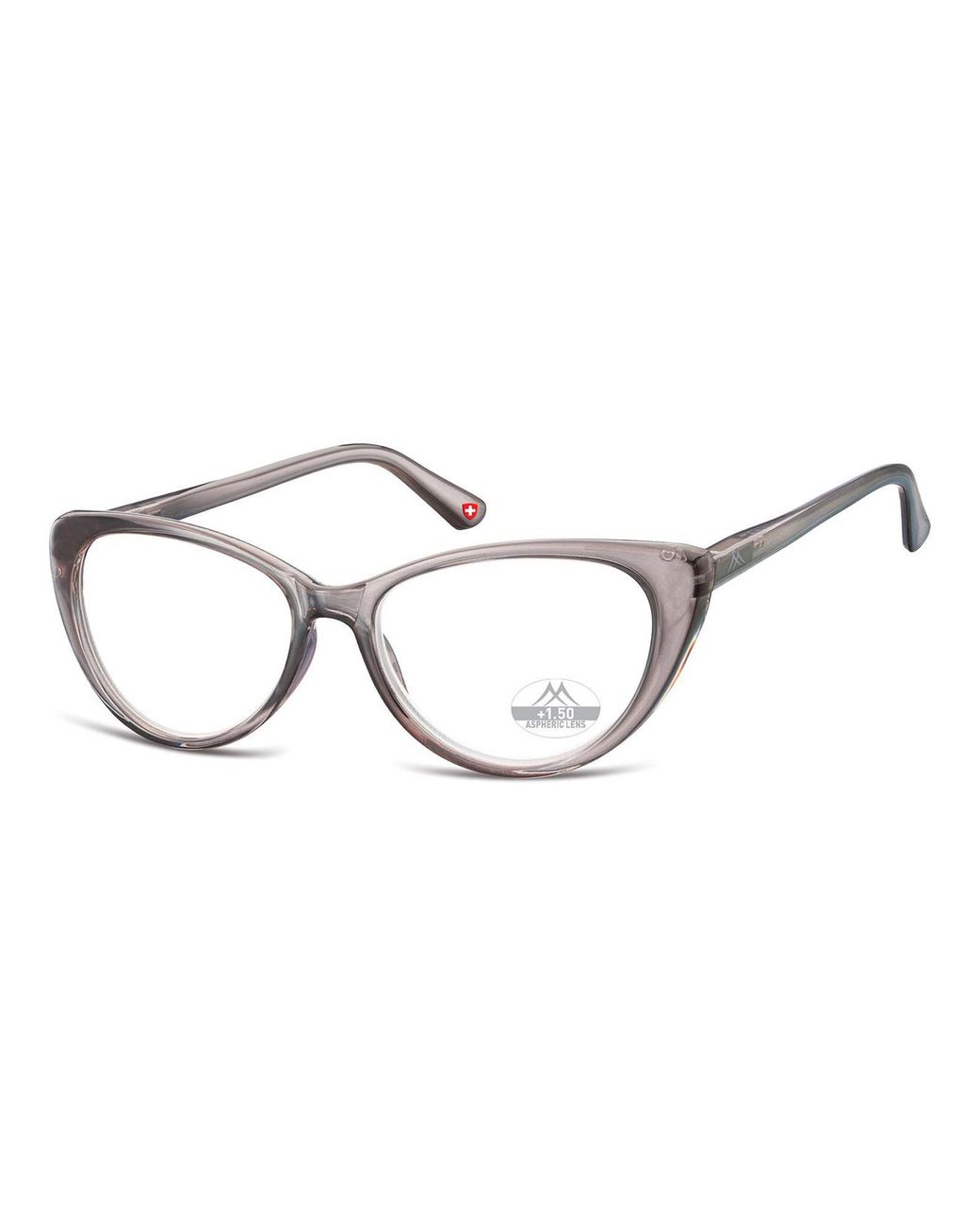 Montana Metallic Reading Glasses Transparent Hmr64 2.50