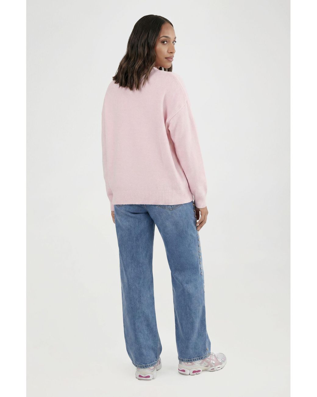 Boohoo Blue Maternity Soft Knit Pocket Detail V Neck Cardigan