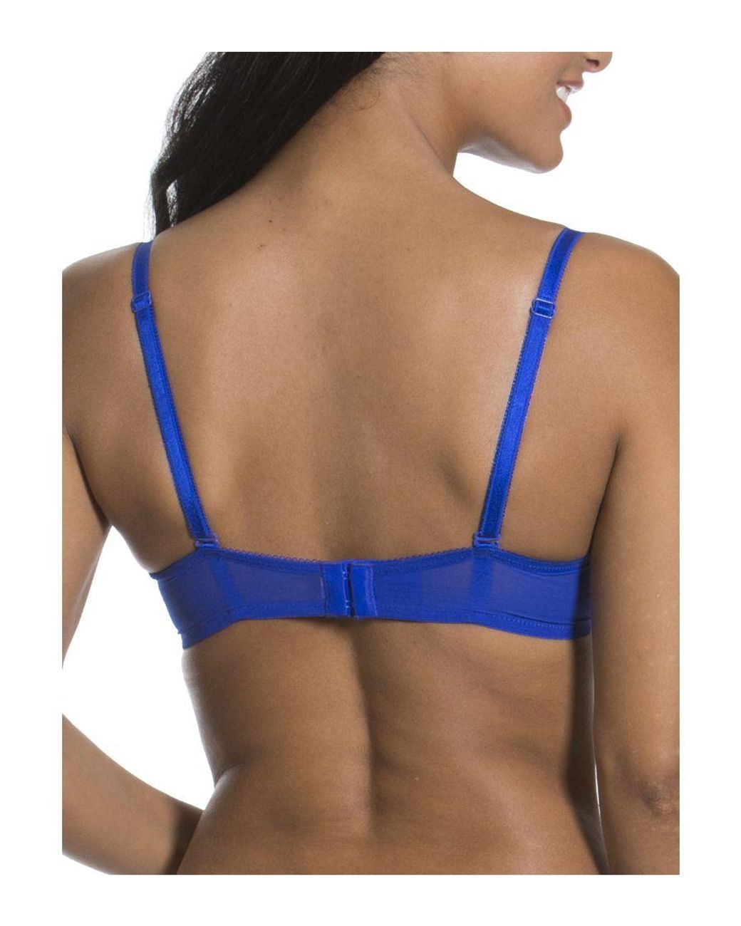 Gossard Blue Glossies Lace Sheer Bra Electric