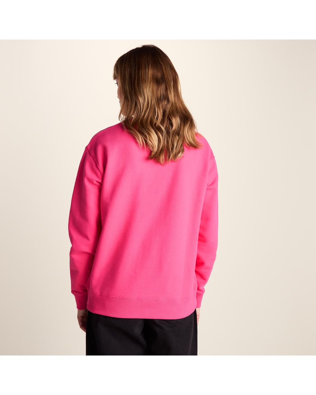 TOG24 Pink Tia Heavyweight 100% Cotton Crew Neck Sweatshirt