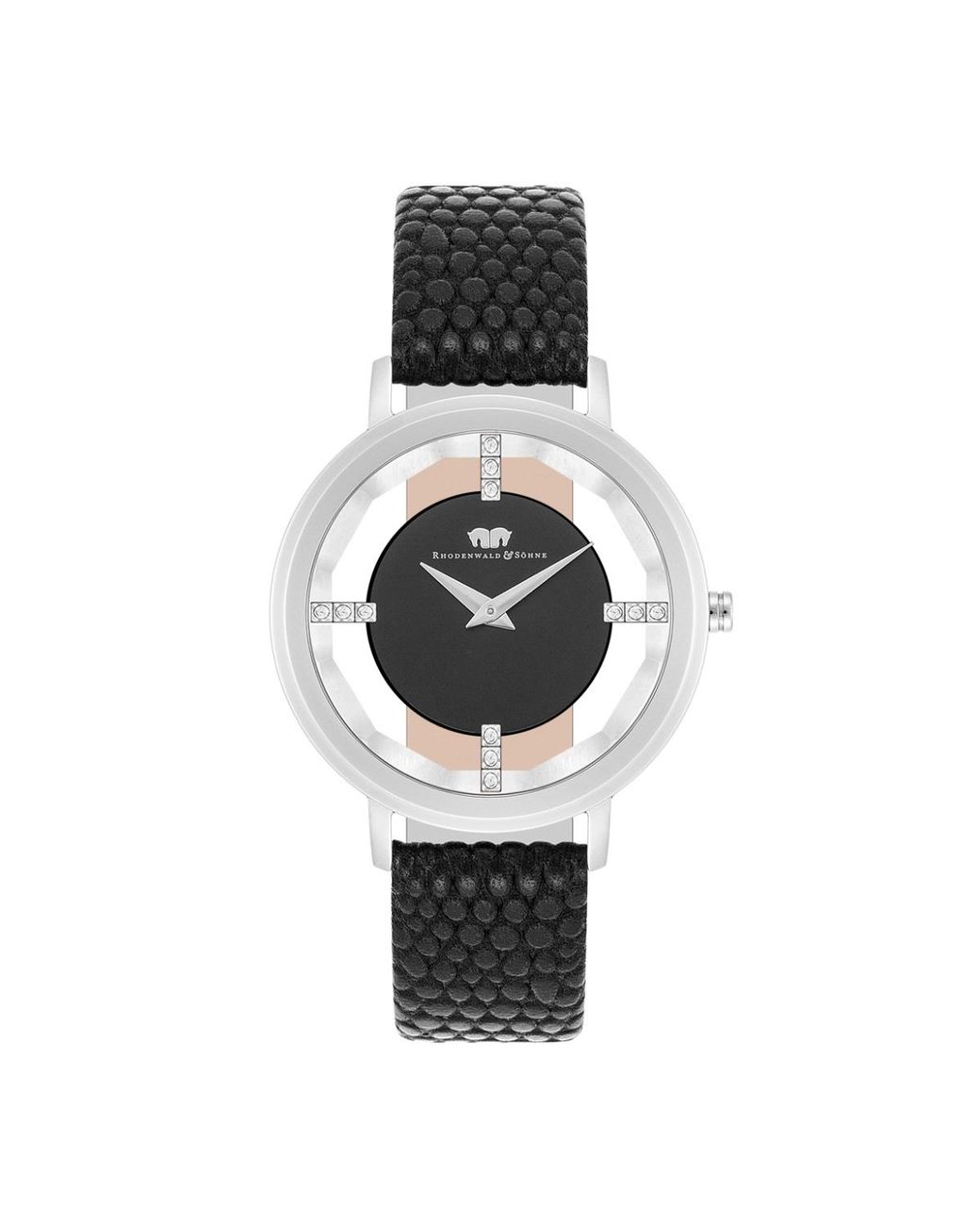 Rhodenwald & Söhne Black Stainless Steel Watch 36,0Mm
