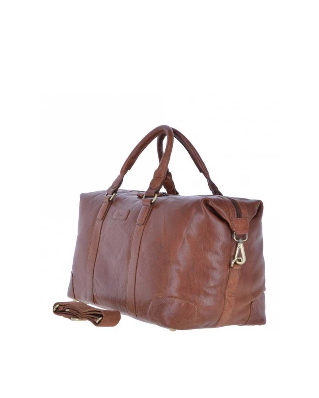 Ashwood Leather Brown Large Real Vintage Holdall for men