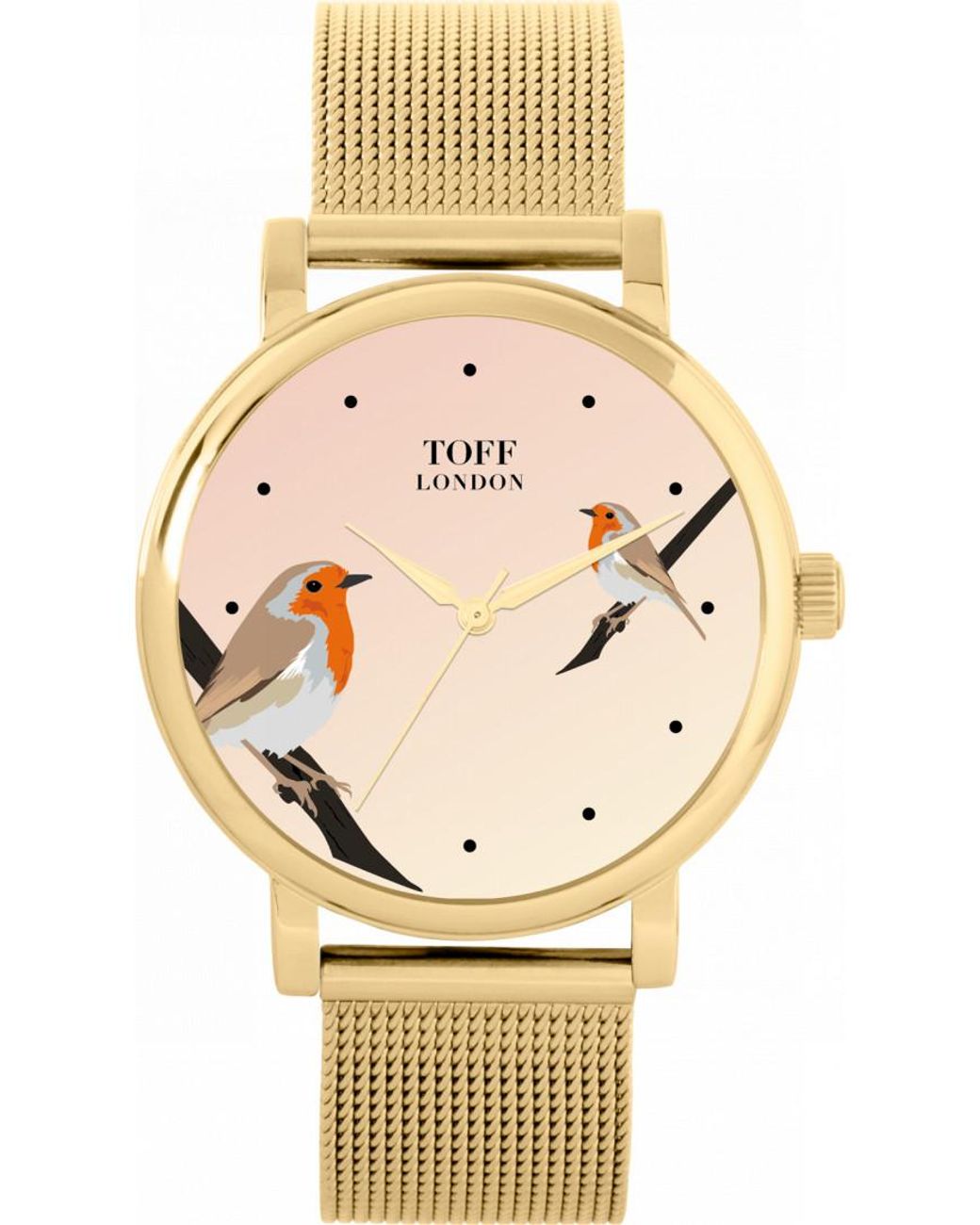 Toff London Metallic Tlws-28806 Ladies Robins Bird Watch