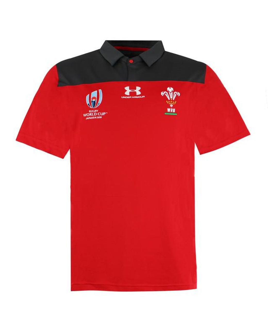 Under Armour Red Rugby World Cup Loose Short Sleeve Polo Shirt 1341608 600 for men