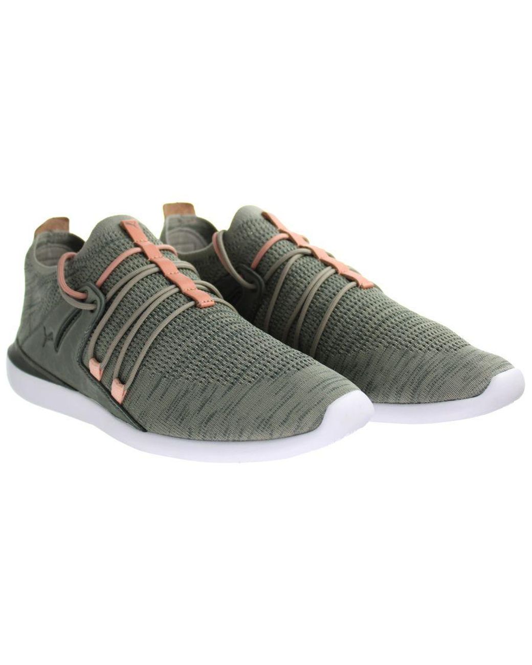 PUMA Gray Sf Evo Cat Sock Trainers