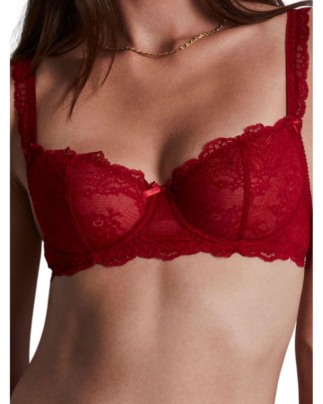 Aubade Red Danse Des Sens Half-Cup Bra