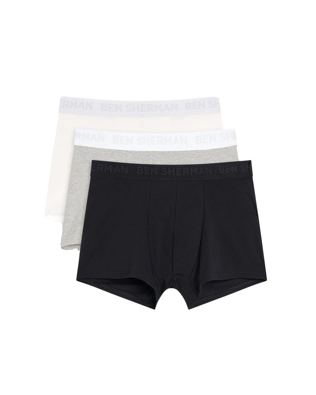 Ben Sherman Blue Tonal Boxer Shorts (Pack Of 3) for men