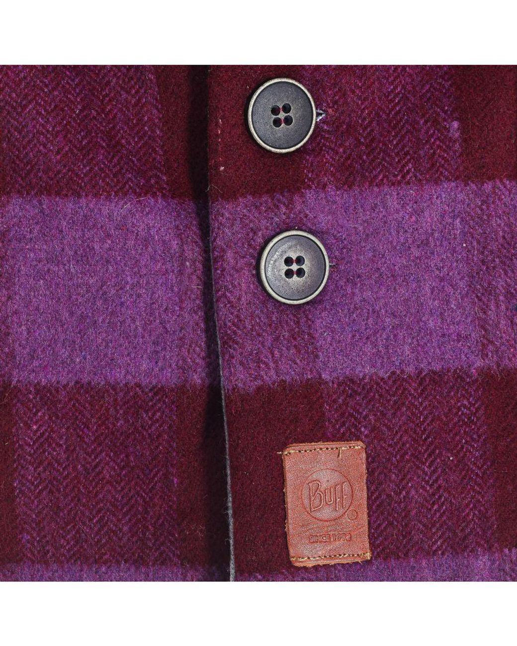 Buff Purple Fleece Lined Button Down Collar 97600