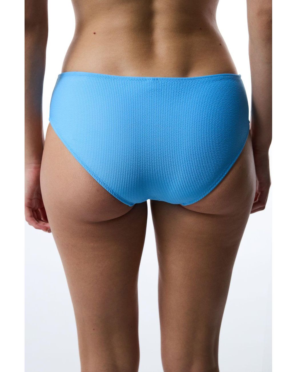 Penti Blue Ribbed Hipster Bikini Bottoms