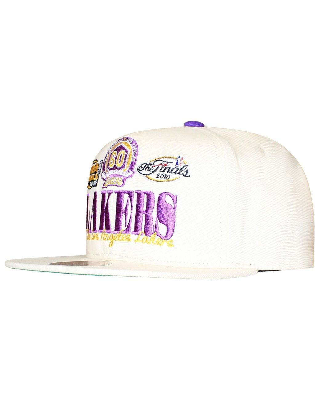 Mitchell & Ness White Nba Los Angeles Lakers Reframe Retro Cap for men