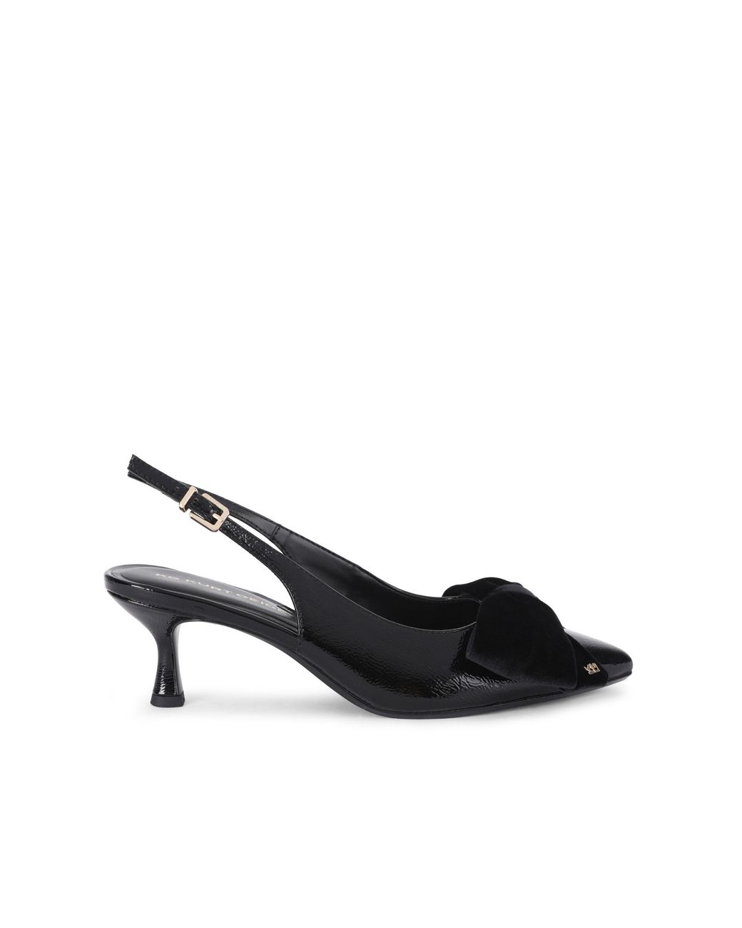 KG by Kurt Geiger Black Tilly Velvet Bow Heels