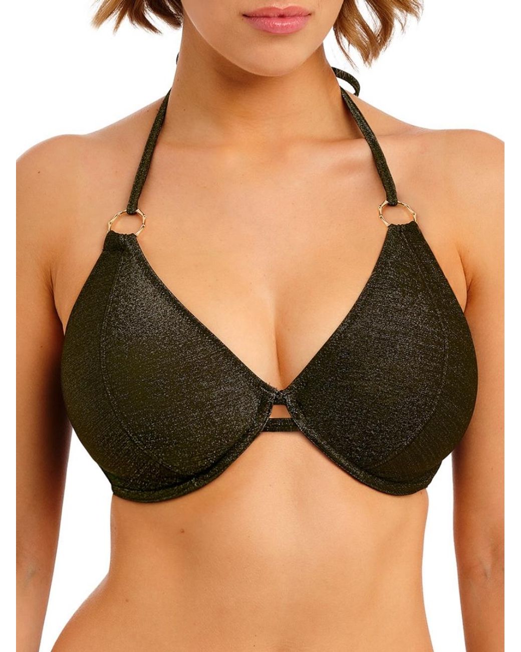 Freya Black Arizona Wave Halterneck Bikini Top