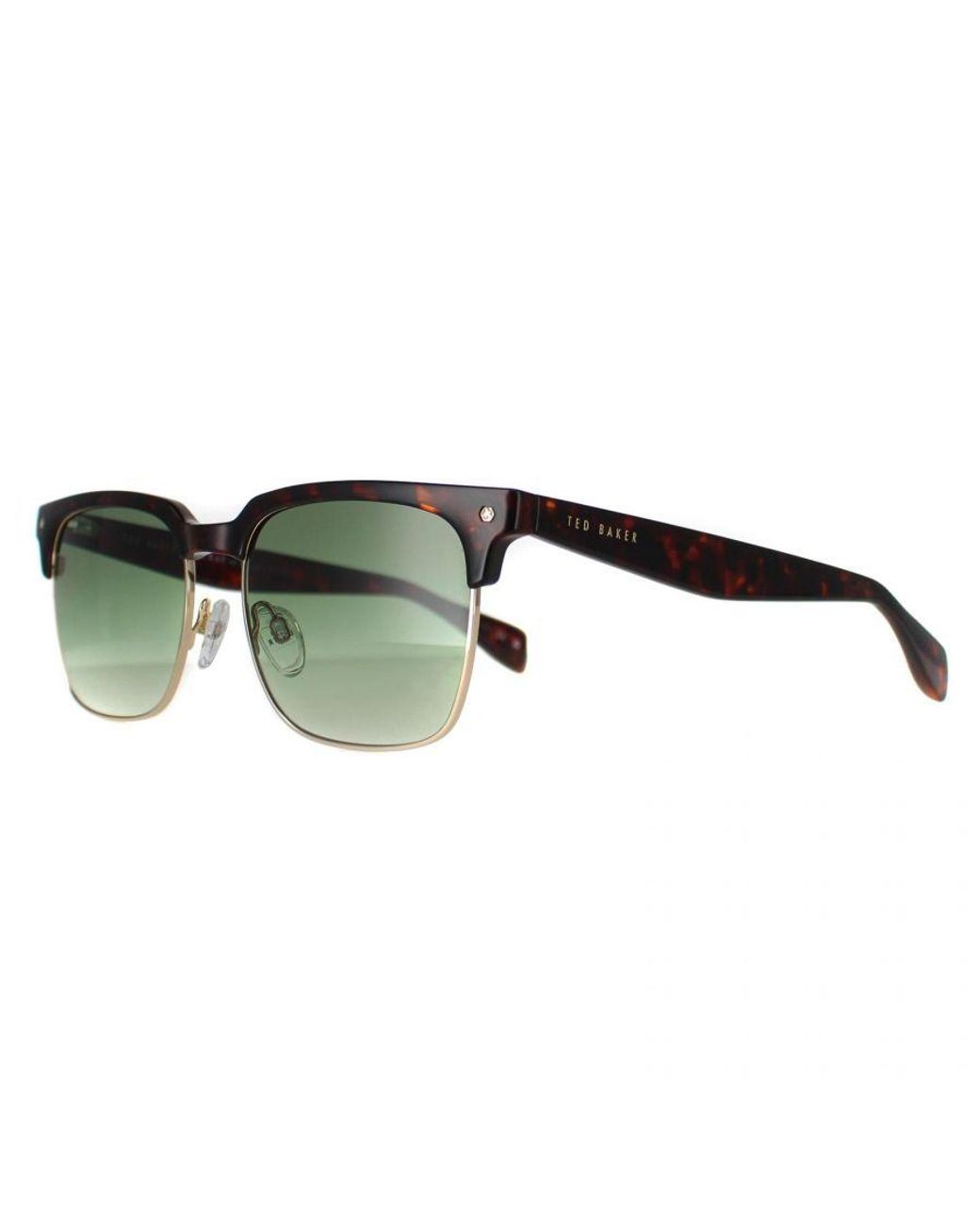 Ted Baker Green Semi Rimless Dark Demi Gradient Tb1681 Floyd for men