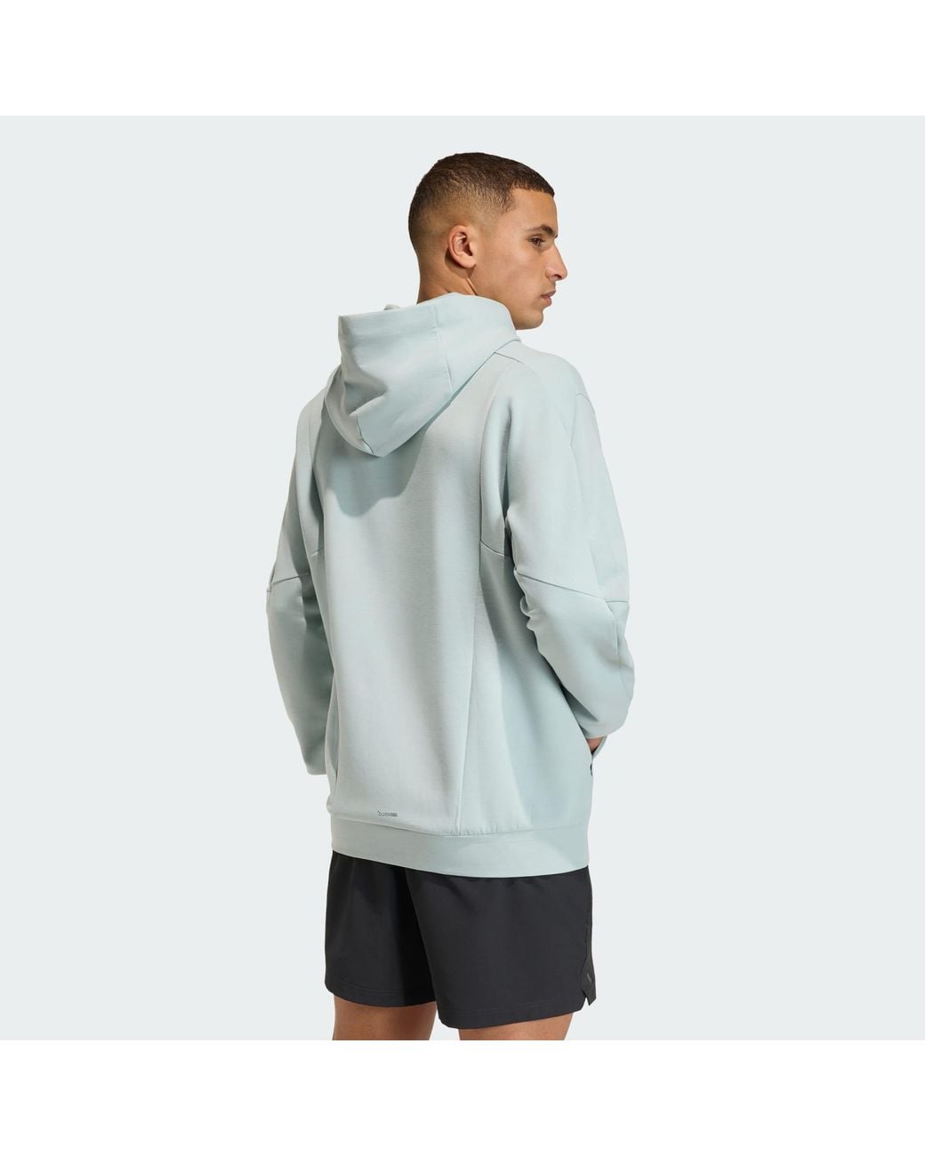 Adidas Originals Blue Designed For Training Hoodie for men