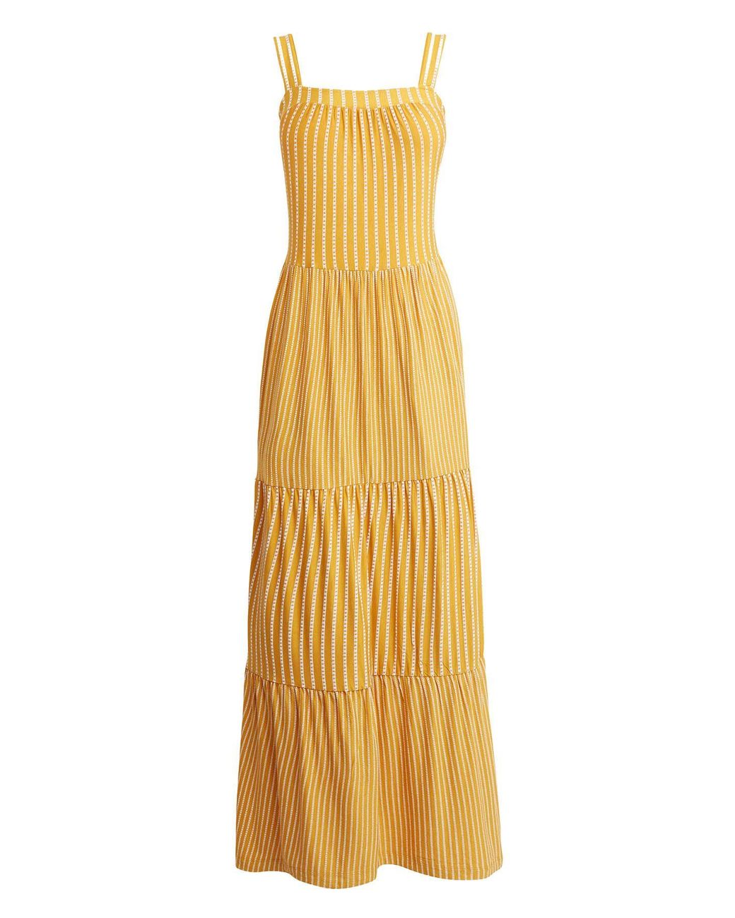 Secret Label Metallic Tiered Maxi Dress