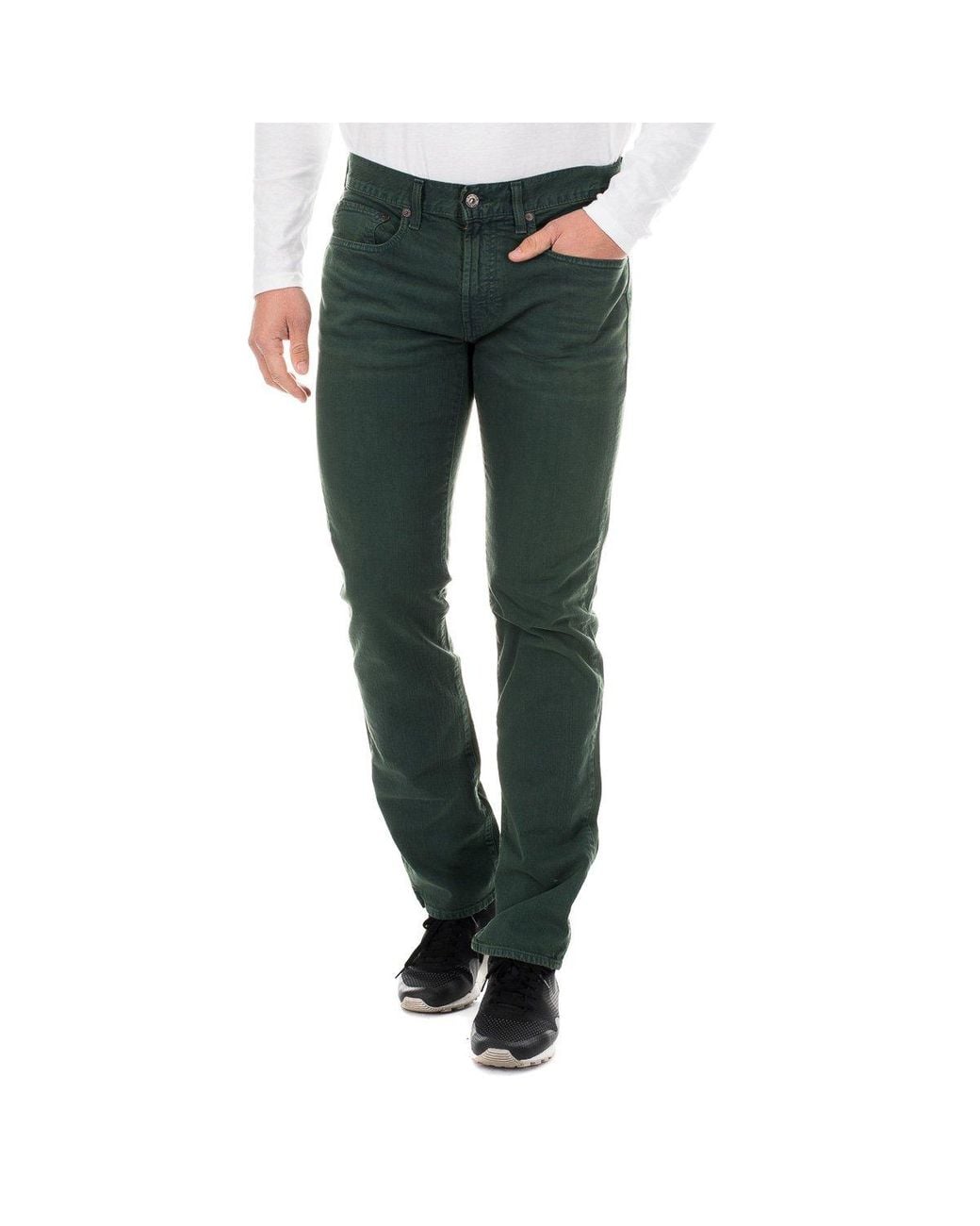 Nautica Green Long Jeans With Breathable Fabric 5P3906 for men