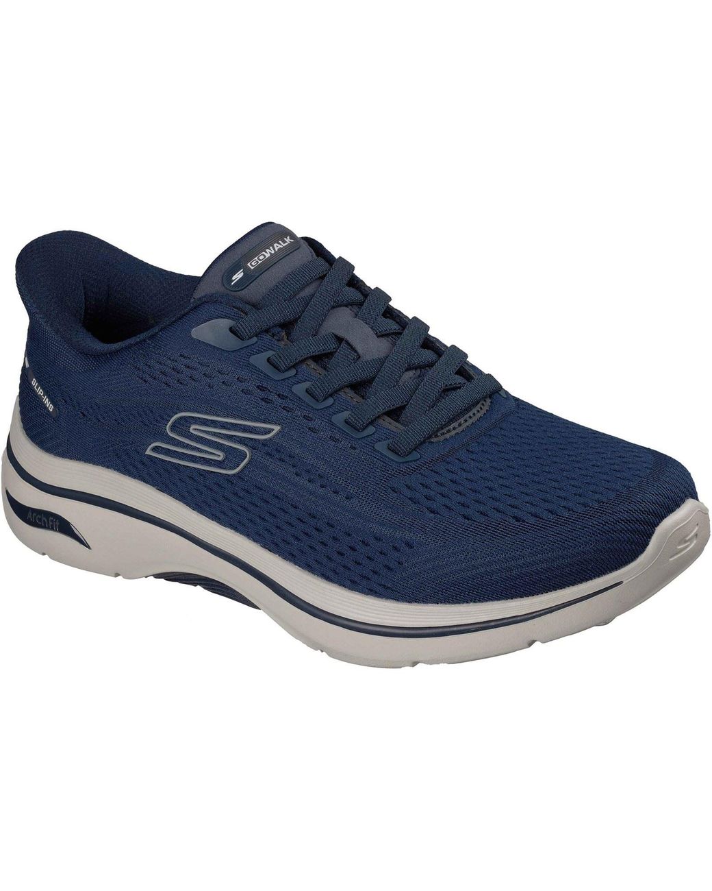 Skechers Blue Go Walk Arch Fit 2.0 Percy Trainers for men
