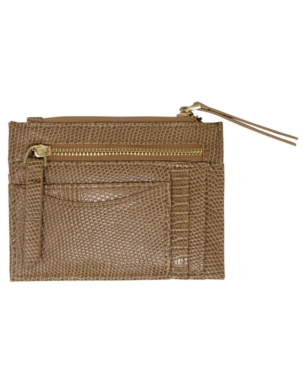 SVNX Brown Snake Print Card Holder
