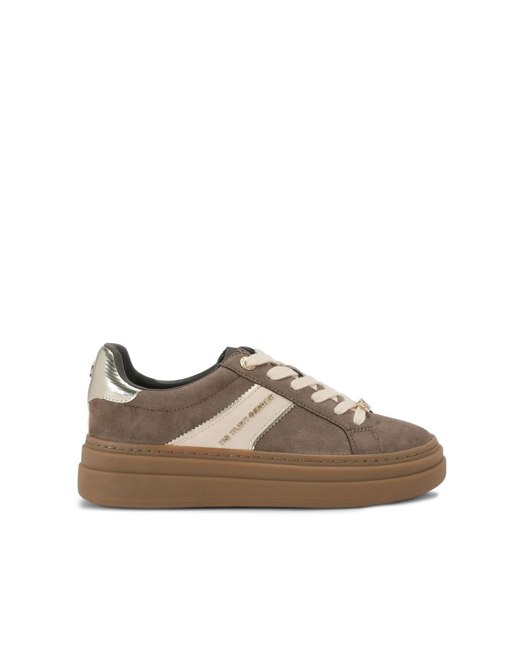 KG by Kurt Geiger Brown Suedette Leap Sneakers
