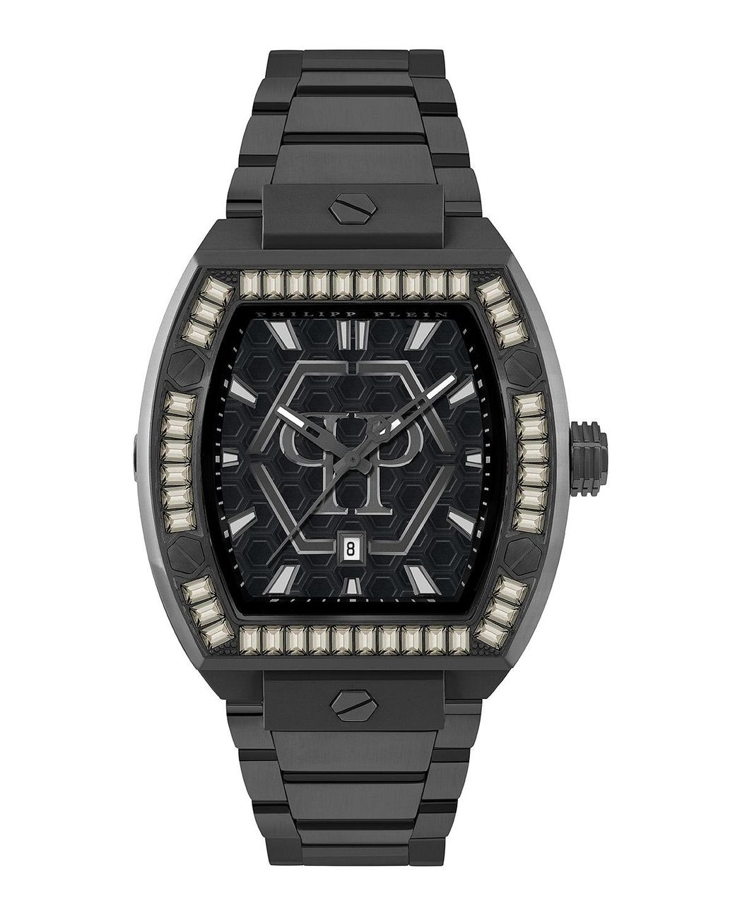 Philipp Plein Black Hexagon Phantom Watch Pwpua1125 Stainless Steel for men