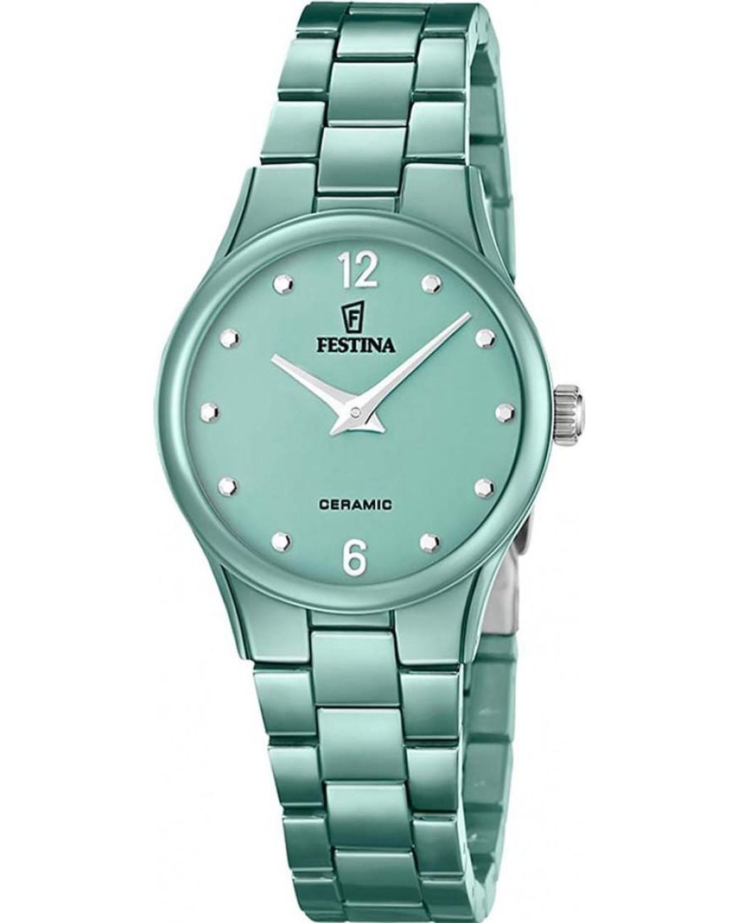 Festina Green F20751-3 Ladies Ceramic Watch
