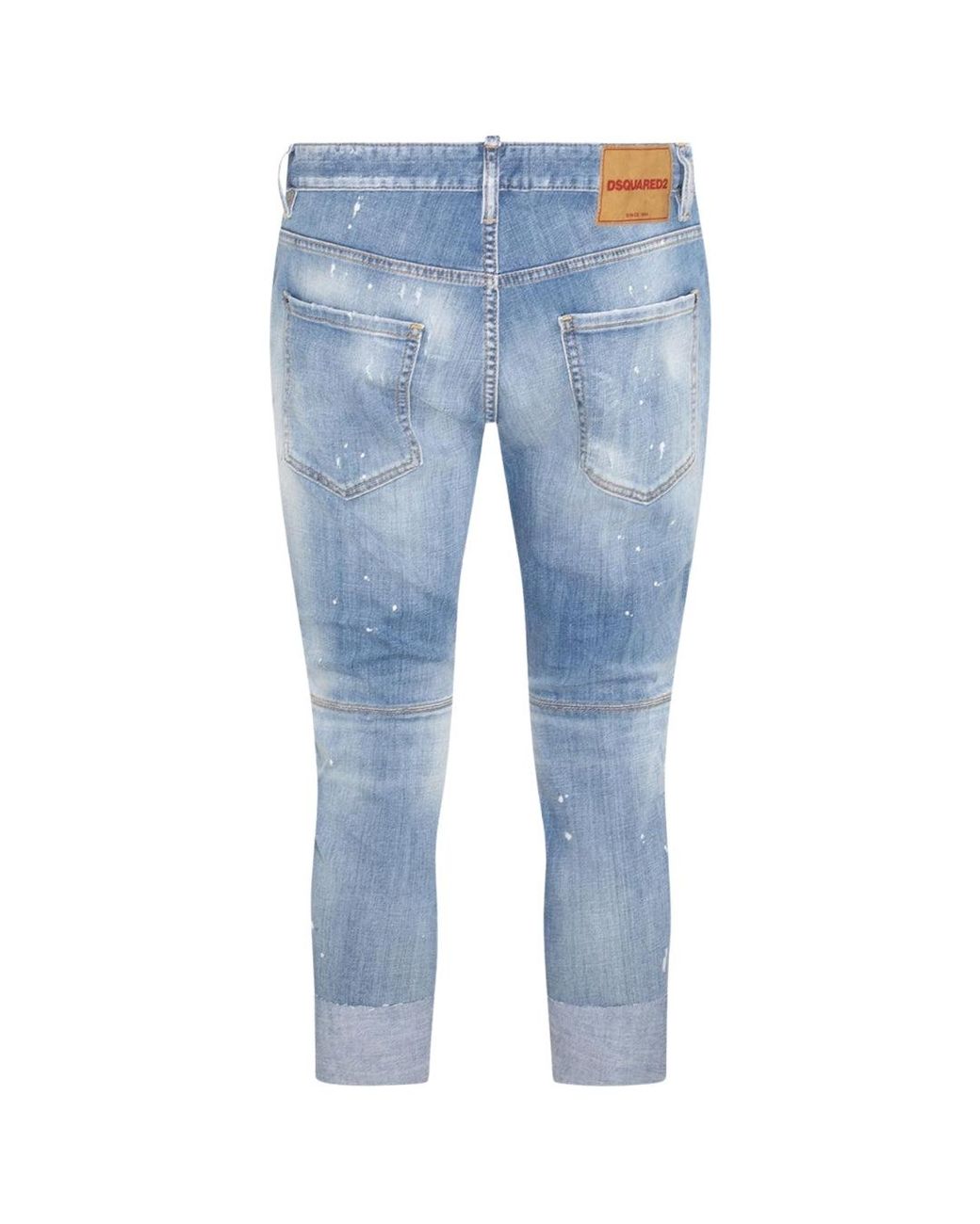 DSquared² Blue Sailor Jean Destroyed Reinforced Denim Jeans Cotton for men